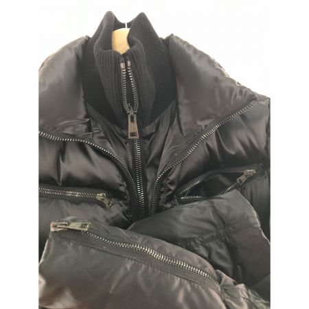  AKM メンズダウンジャケット レイヤード  Ｂ026 ブラック