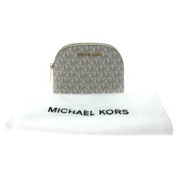 ▼▼ MICHAEL KORS マイケルコース ポーチ 35T0GTVM2B 35F1GTVC2B ブラウン Aランク