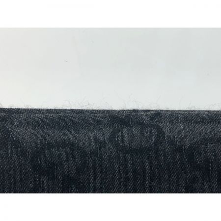  GUCCI グッチ ユニセックス シルク混 ウール 大判マフラー ストール  ブラック