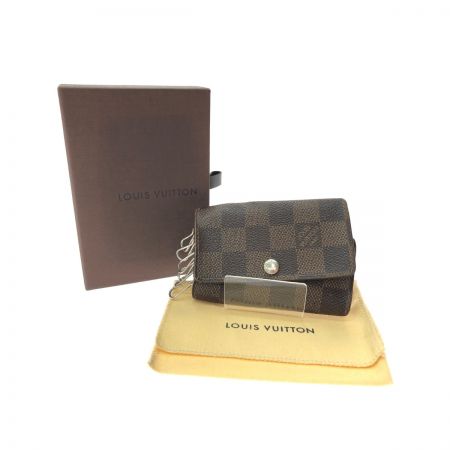  LOUIS VUITTON ルイヴィトン ユニセックス キーケース ダミエ ミュルティクレ6 6連 イニシャル入り N62630 ブラウン