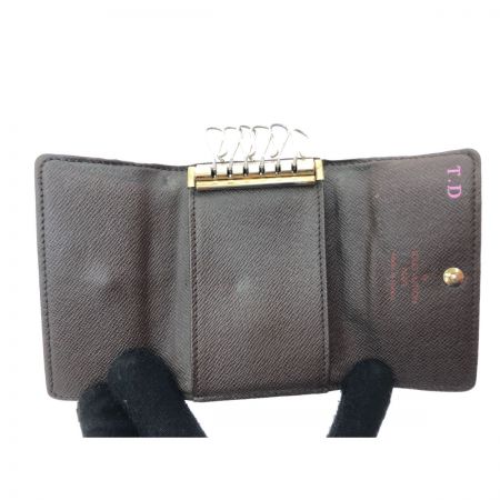  LOUIS VUITTON ルイヴィトン ユニセックス キーケース ダミエ ミュルティクレ6 6連 イニシャル入り N62630 ブラウン