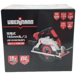 ▼▼ コメリ 電動工具 UBERMANN 165mm丸のこ 未開封  UB18VMCBLBFS レッド x ブラック Sランク
