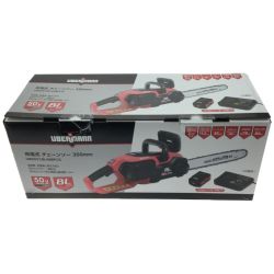 ▼▼ コメリ UBERMANN  充電式チェーンソー  350mm 50V  UB50VCBLBFS350N レッド x ブラック Sランク