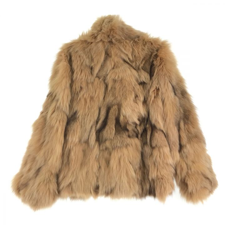 毛皮のショートコート 美品△MINK ミンク 裏地花柄刺繍 デザイン