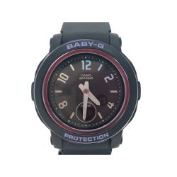 ▼▼ CASIO カシオ デジアナウォッチ クオーツ Baby-G  BGA-290DR ブラック×パープル Bランク