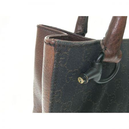  GUCCI グッチ レディース トートバッグ ホースビット サイドベルト破損 101971 ブラウン