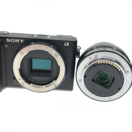  SONY ソニー デジタル一眼カメラ α6400・ダブルズームレンズキット 2420万画素 ブラック 6400Y