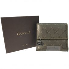 中古】 GUCCI グッチ レディース 二つ折り財布 コンパクトウォレット