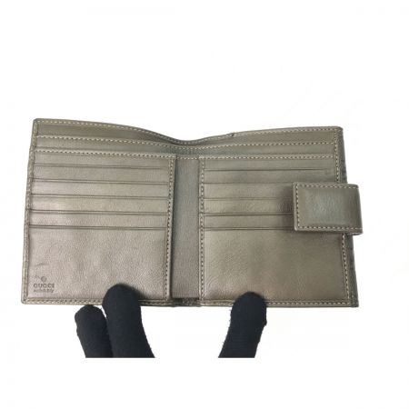  GUCCI グッチ レディース 二つ折り Wホック財布 インプリメ アイコンチャーム 212105 シャンパンゴールド