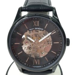 ▼▼ シンシア メンズ腕時計 自動巻き ALLY DENOVO アリーデノヴォ ヘリテージ オートマティック AM5016.5 ブラック Aランク
