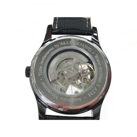 シンシア メンズ腕時計 自動巻き ALLY DENOVO アリーデノヴォ ヘリテージ オートマティック AM5016.5 ブラック