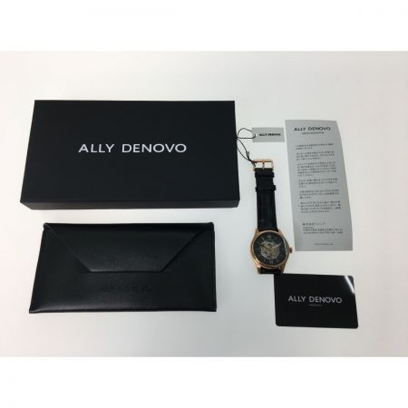  シンシア メンズ腕時計 自動巻き ALLY DENOVO アリーデノヴォ ヘリテージ オートマティック AM5016.4 ブラック