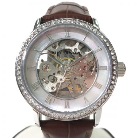  シンシア レディース腕時計 自動巻き ALLY DENOVO アリーデノヴォ ガイアパール AF5021.2