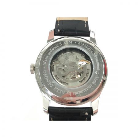  シンシア メンズ腕時計 自動巻き ALLY DENOVO アーリーデノヴォ ヘリテージオートマチック AM5016.1 ブラック