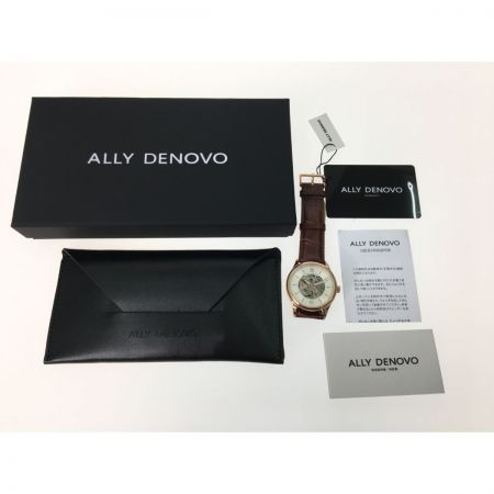  シンシア メンズ腕時計 自動巻き ALLY DENOVO アリーデノヴォ ヘリテージ オートマティック AM5016.2 ホワイト