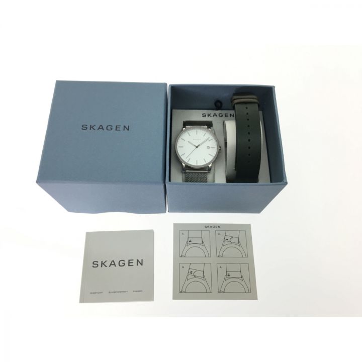 SKAGEN スカーゲン メンズ腕時計 クオーツ FJ-SKW1098 - 中古腕時計