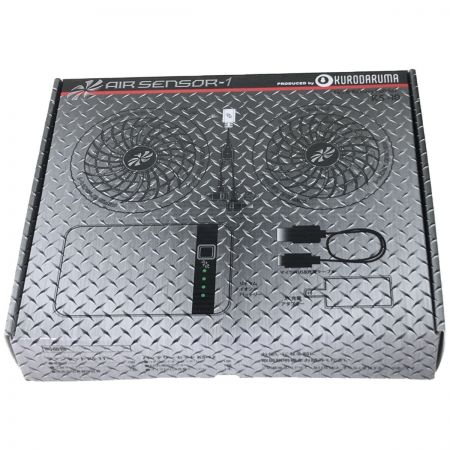  KURODARUMA クロダルマ 空調服用機器 KS-10 ﾌｧﾝ･ﾊﾞｯﾃﾘｰﾌﾙｾｯﾄ ブラック