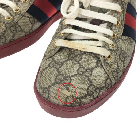  GUCCI グッチ メンズスニーカー サイズ29㎝ 429445 10 ネイビー×レッド