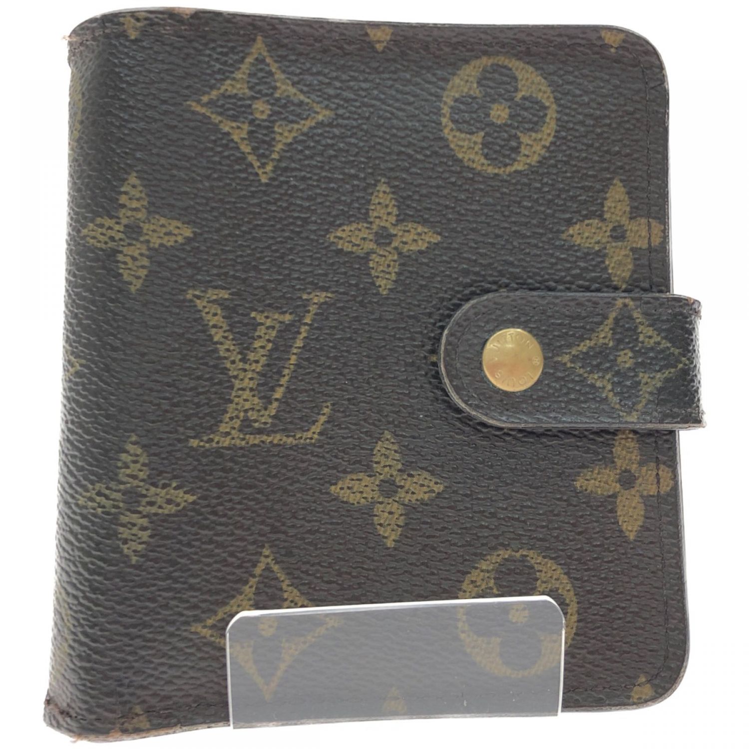 『USED』 
LOUIS VUITTON ルイ・ヴィトン 
 コンパクトジップ M61667 二つ折り財布 
モノグラムキャンバス モノグラム