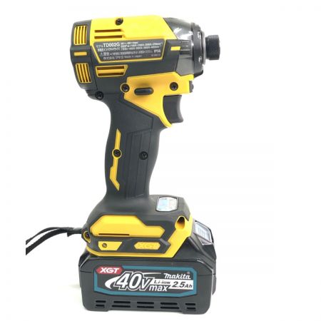  MAKITA マキタ インパクトドライバ TD002GDXFY イエロー ケース・充電器・充電池付属