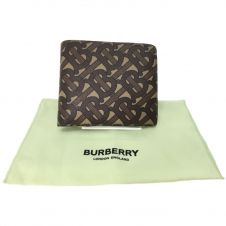 中古】 BURBERRY バーバリー Wホック 3つ折り財布 YT4608 ダーク