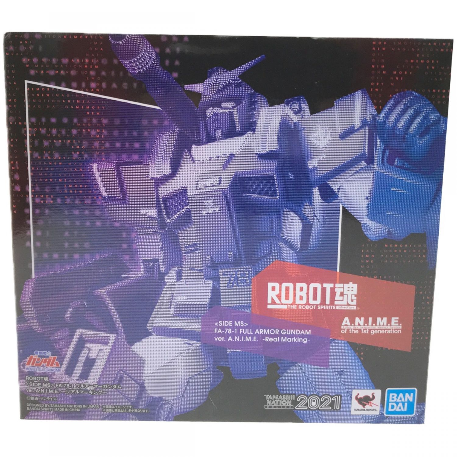 中古】 BANDAI ROBOT魂 FA-78-1 フルアーマーガンダム ver. A.N.I.M.E.