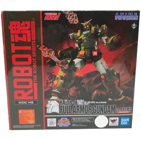 【中古】 BANDAI ROBOT魂 FA-78-1 フルアーマーガンダム ver