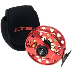 ▼▼ across LTS フライリール アクロスリール ソフトケース付 10/13 レッド x ブラック Bランク