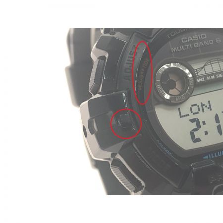  CASIO カシオ メンズ腕時計 電波ソーラー G-SHOCK Gライド マルチバンド6 GWX-8900 ブラック