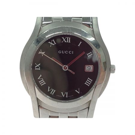  GUCCI グッチ メンズ腕時計 クオーツ  5500M Gｸﾗｽ SS