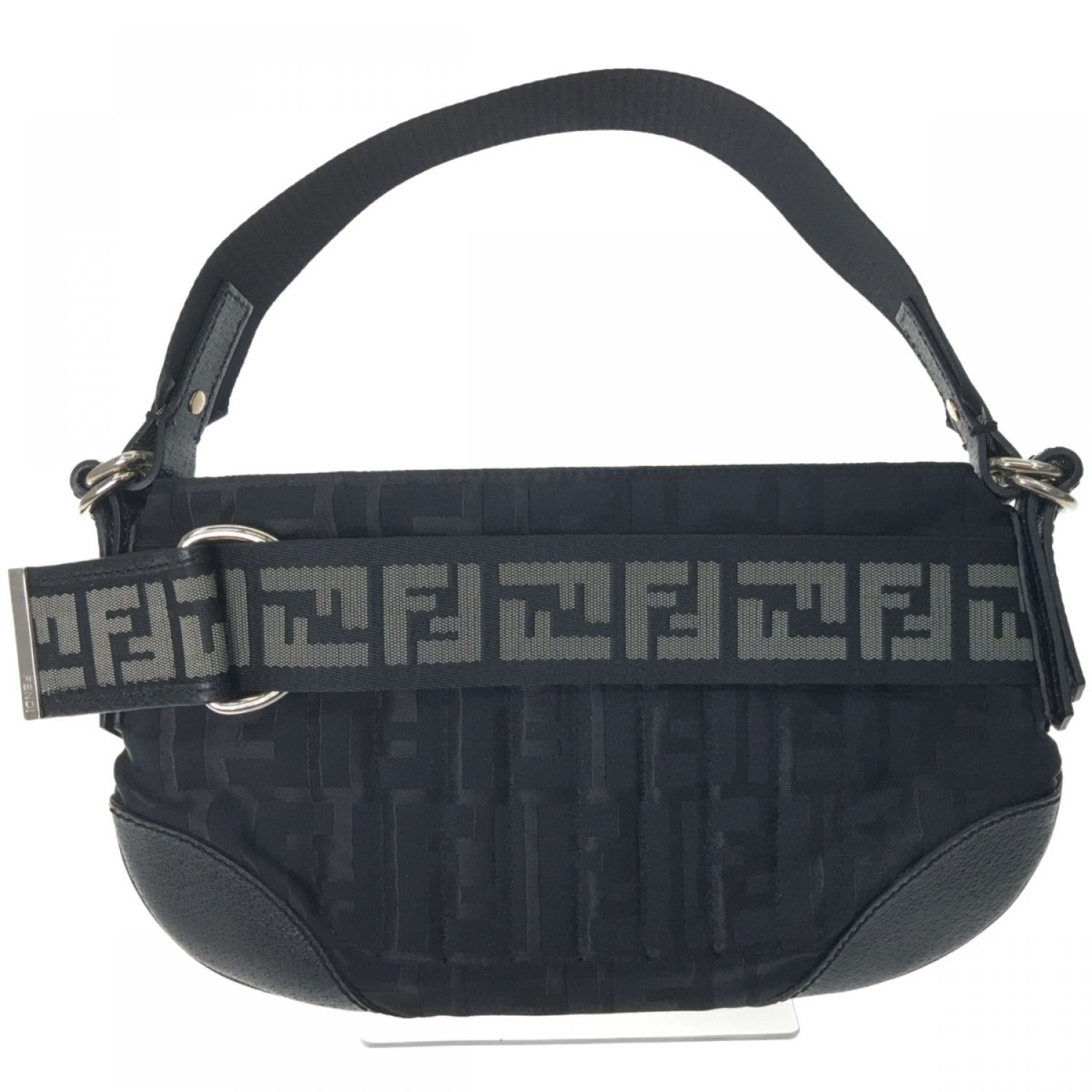 中古】 FENDI フェンディ ズッカ キャンバス ミニショルダー バケット