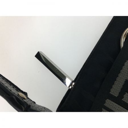  FENDI フェンディ ズッカ キャンバス ミニショルダー バケットバッグ  ブラック