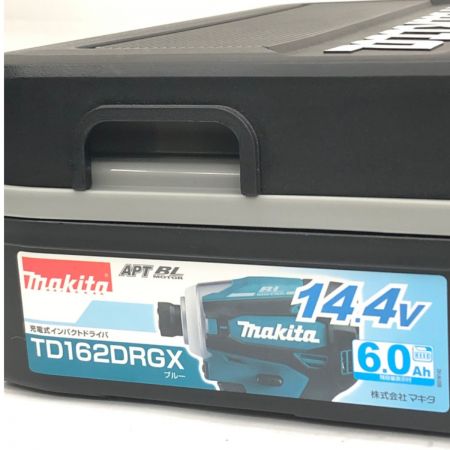  MAKITA マキタ インパクトドライバ TD162DRGX ブルー ケース・バッテリー×2・充電器付属