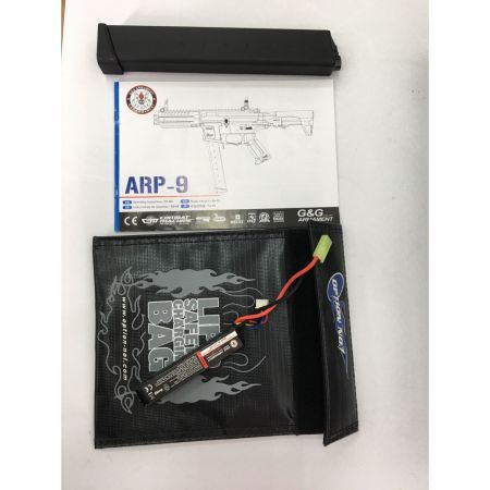  G&G ARMAMENT 電動ガン COMAATMACHINE CAL.6MM AEG  バッテリーセット・箱付  ARP 9 ブラック