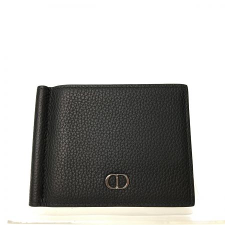  Christian Dior クリスチャンディオール ディオールオム メンズ マネークリップ カードケース 10-BO-1211 ブラック