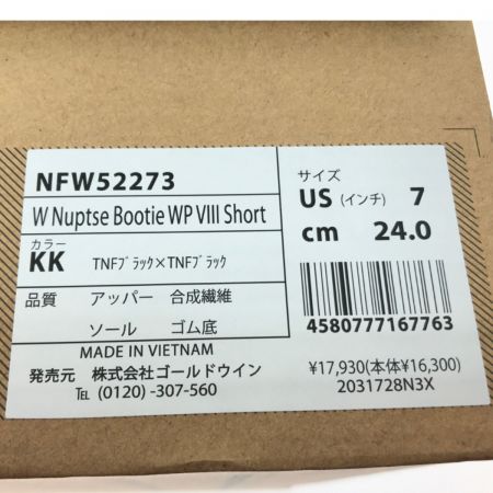  THE NORTH FACE ザノースフェイス ヌプシ SH 8 NFW52273 ブラック