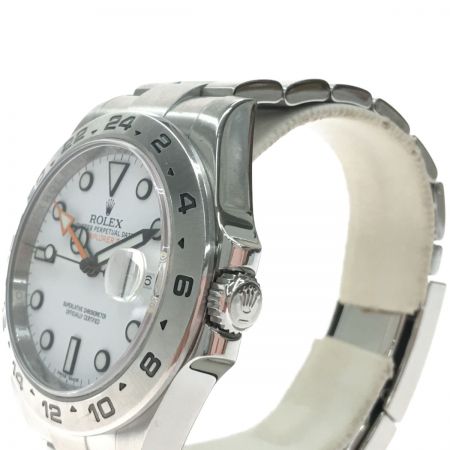  ROLEX ロレックス メンズ腕時計 自動巻き EXPLORER Ⅱ エクスプローラーⅡ 216570 ホワイト