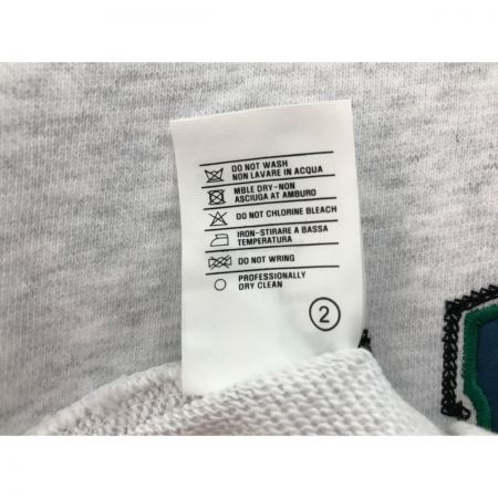  PARAGRAPH パラグラフ インダストリアル刺繍スウェット ライトグレー SIZE FREE