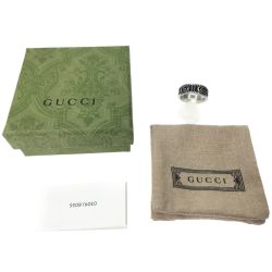 ▼▼ GUCCI グッチ ダブルG シルバーリング 指輪 20号 DOUBLE G RING Bランク