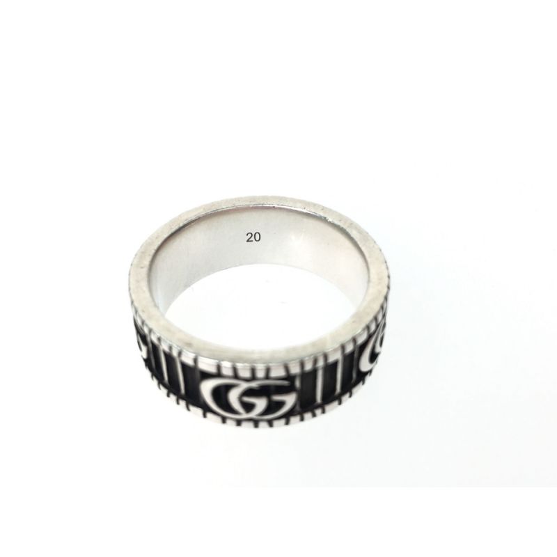 中古】 GUCCI グッチ ダブルG シルバーリング 指輪 20号 DOUBLE G RING