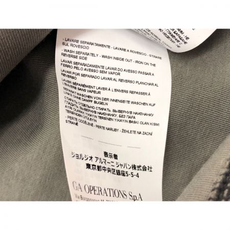  EMPORIO ARMANI エンポリオアルマーニ メンズ パーカー プルオーバー エンボスマーク Lサイズ 3L1MFR1JHSZ グレー