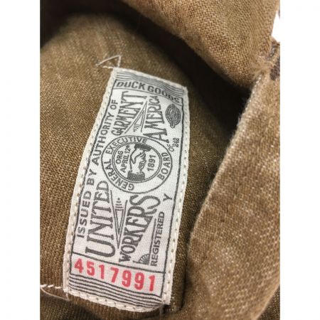  UNION SPECIAL OVERALLS メンズジャケット ケアタグ無し Lサイズ40  4517991 ブラウン