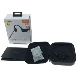 ▼▼ Shokz OPENCOMM オープンイヤー型骨伝導イヤホン AFT-EP-000028 ブラック Bランク