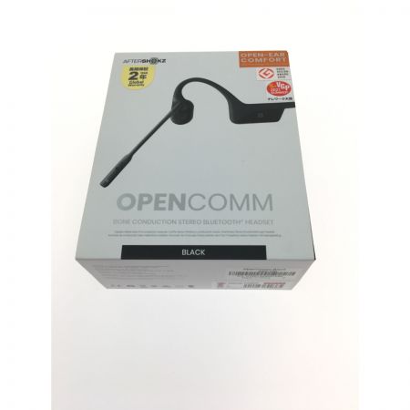  Shokz OPENCOMM オープンイヤー型骨伝導イヤホン AFT-EP-000028 ブラック