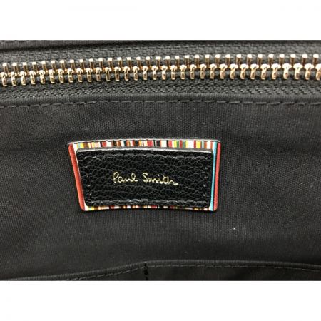  Paul Smith ポールスミス インセットマルチストライプ クラッチバッグ PSN570 ブラック