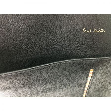  Paul Smith ポールスミス インセットマルチストライプ クラッチバッグ PSN570 ブラック