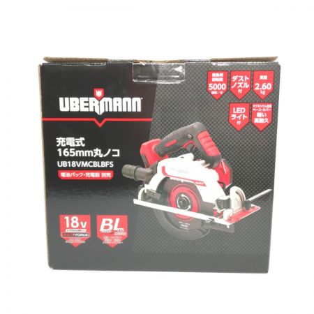 UBERMANN ウーバマン 丸のこ 18Ｖ充電式丸鋸165ｍｍ UB18VMCBLBFS レッド