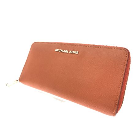  MICHAEL KORS マイケルコース レディース 長財布 ラウンドファスナー BEDFORD レザー ブラウン