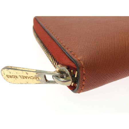  MICHAEL KORS マイケルコース レディース 長財布 ラウンドファスナー BEDFORD レザー ブラウン