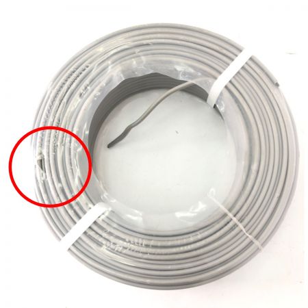  YAZAKI VVFケーブル 2×2.0mm 100ｍ ライトグレー